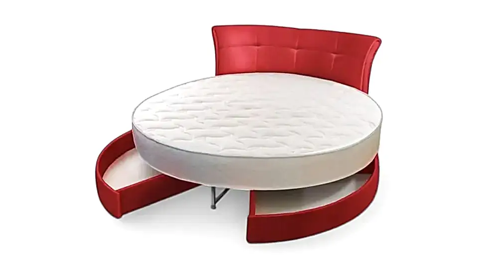 Elegance&Wonder Yuvarlak Yatak SANDIKLI